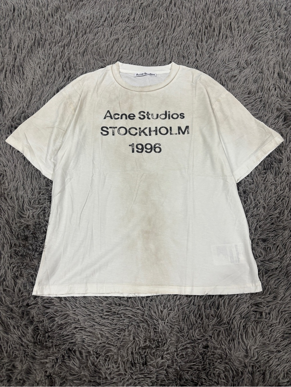 Acne Studios Dirty Print Short Sleeve